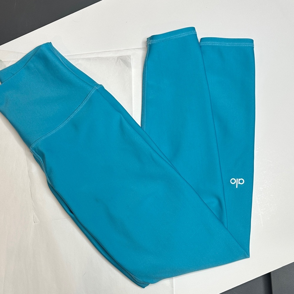 ALO Yoga Aqua 7/8 Airlift Leggings - XXS - Aqua - like new